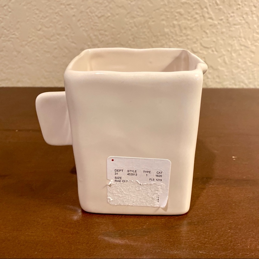 Rae Dunn Artisan Collection CREAM Square Creamer - Picture 2 of 4